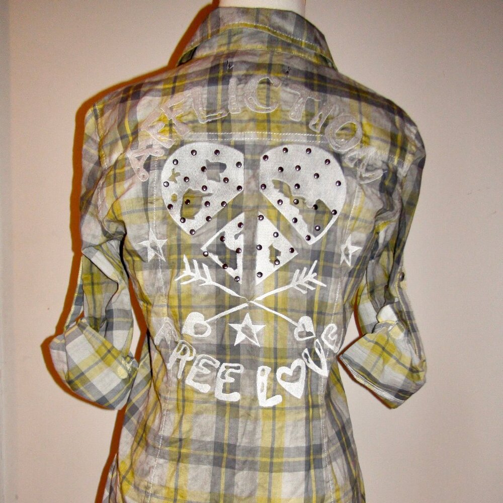 Affliction Sammy Long Sleeve Woven Button Up Shirt